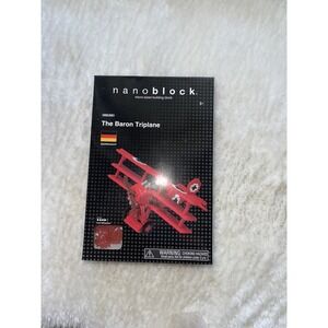 Nanoblock THE BARON TRIPLANE 590PCS NBA-009 MICRO SIZED  BUILDING BLOCK SEALED